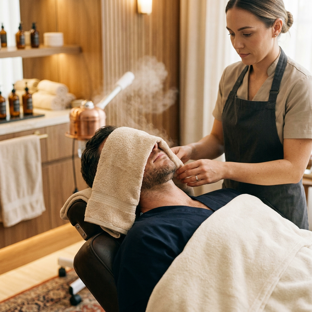 Gentlemen's Hot Towel Facial